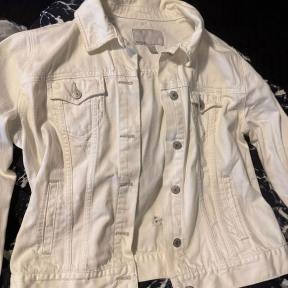 Old Navy Jackets & Blazers - Old Navy White  Jean Jacket